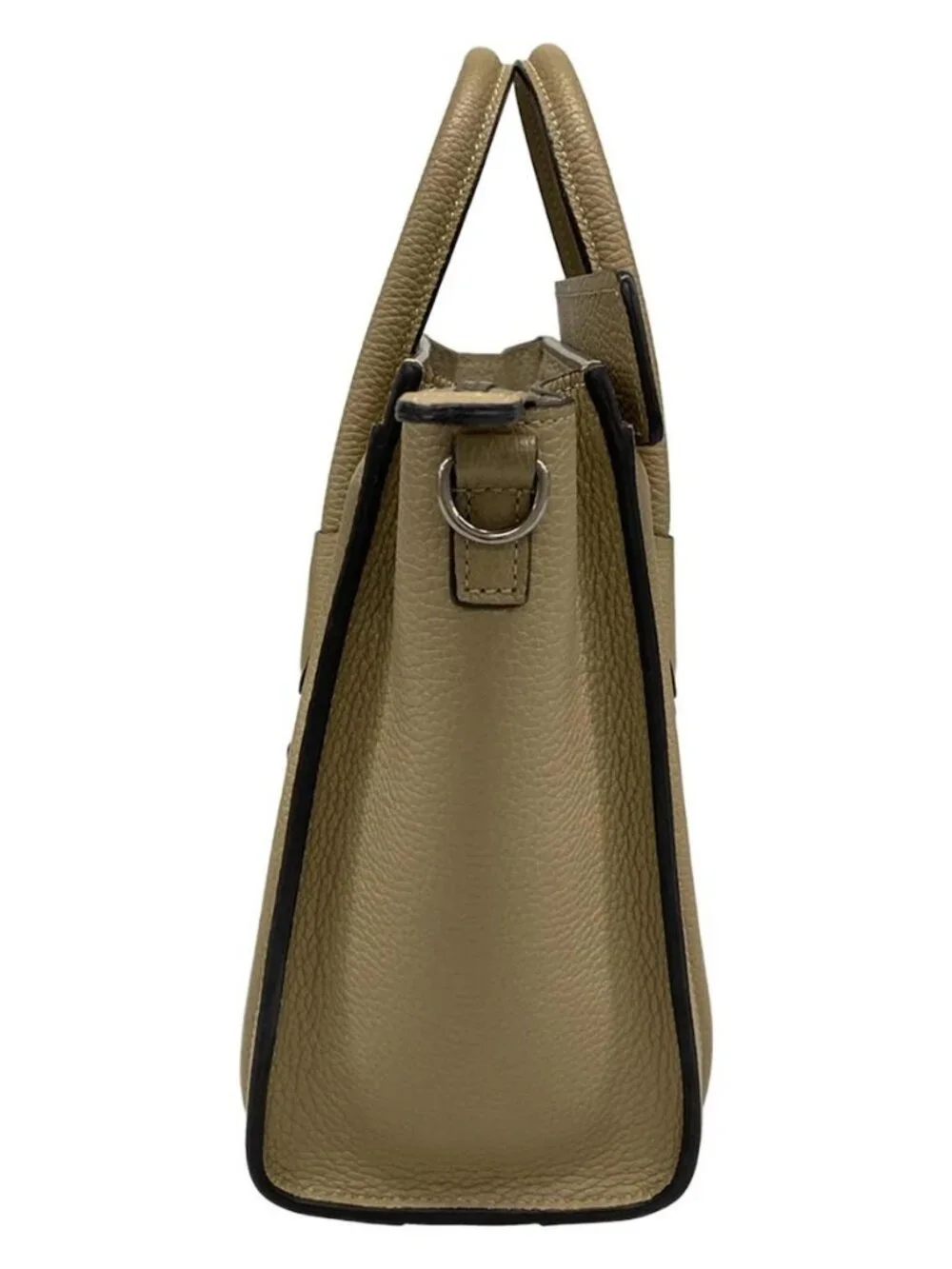 CELINE Luggage Nano Shopper Beige Drummed calfskin Handbag - Picture 2 of 15